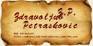 Zdravoljub Petrašković vizit kartica